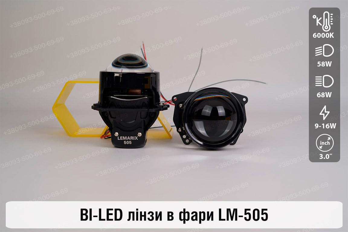 Bi-LED лінзи Lemarix 505